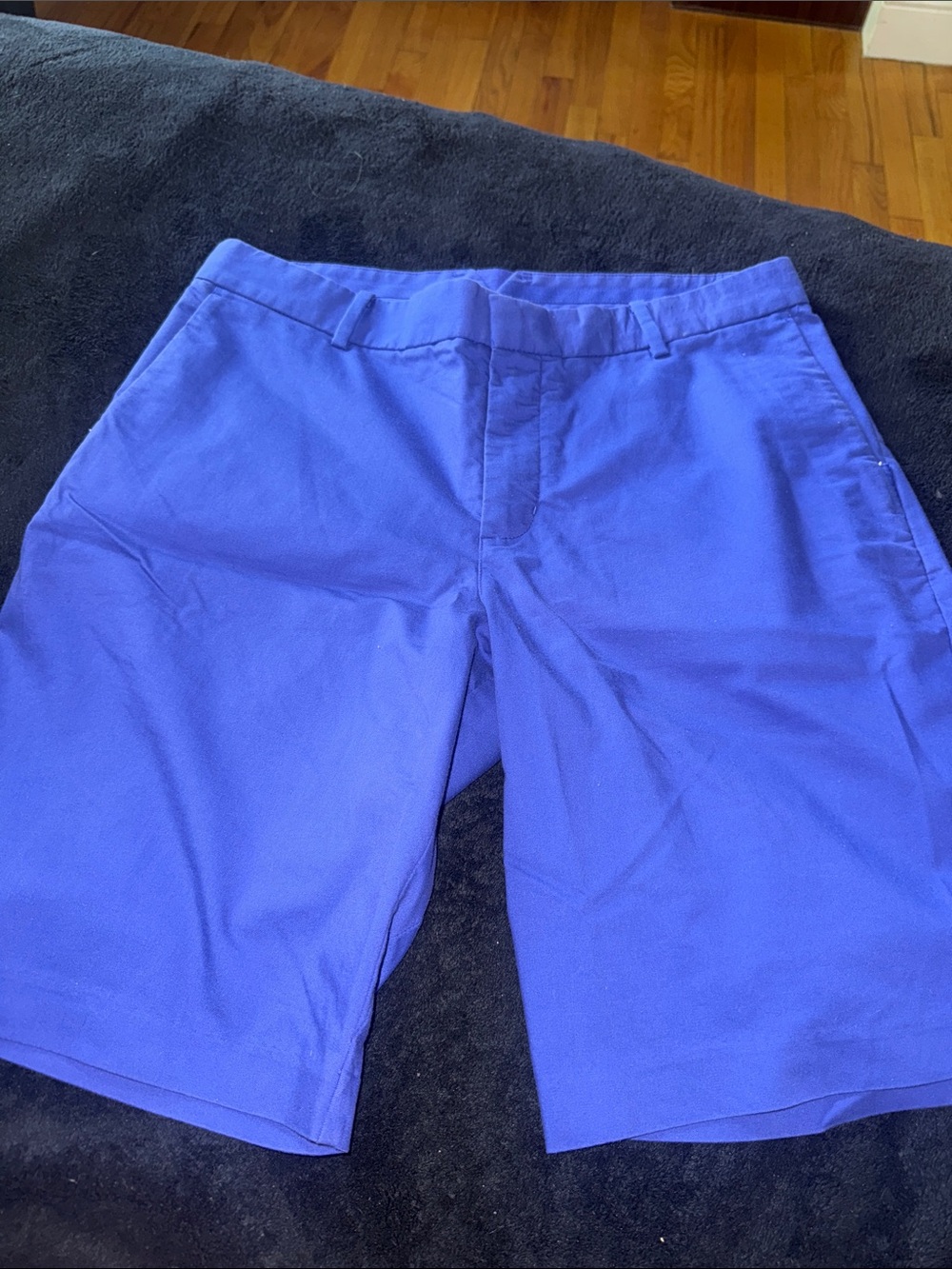 Nike Men's Royal Blue Flat-Front Shorts